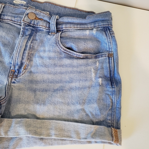 Old Navy (Lot Of 2) Boyfriend Jean Shorts Size 4 High Rise Medium & Lig… - Picture 4 of 14